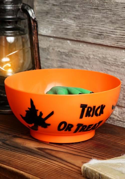 7.5-Inch Animated Monster Hand in Bowl Decoration